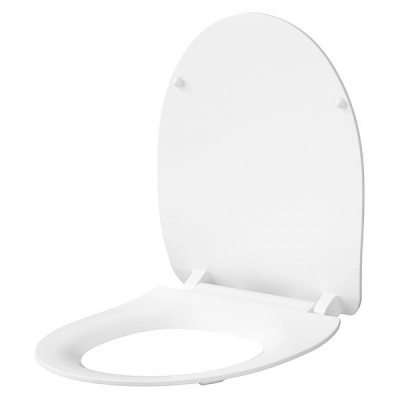 Сидіння з кришкою для унітазу Cersanit DELFI з функцією Soft Close дюропластове, колір білий K98-0191