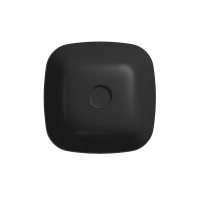 Умивальник на стільницю квадратний LARGA 38х38 антрацит матовий K677-012
