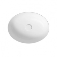 Умивальник на стільницю еліпс LARGA 50х38 білий матовий K677-017