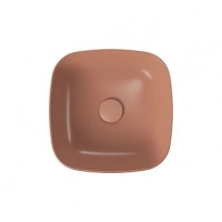 Умивальник на стільницю квадратний LARGA 38х38 цегляний матовий K677-060