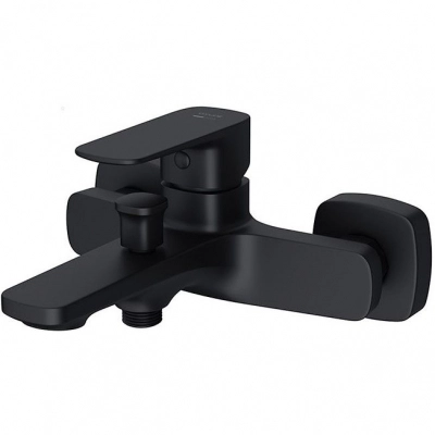 Смеситель для ванны и душа LARGA черный S951-376