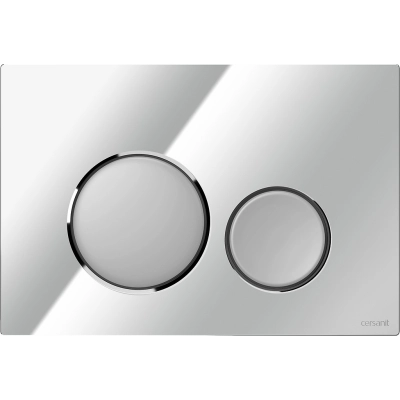 Кнопка змиву Cersanit LUNA хром глянцевий, кнопки хром матовий K97-0567
