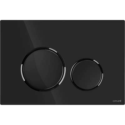 Кнопка смыва Cersanit LUNA глянцевый графитовый K97-0582