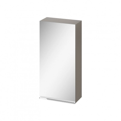 Шкафчик навесной зеркальный VIRGO 40 серый с хромированными ручками S522-011