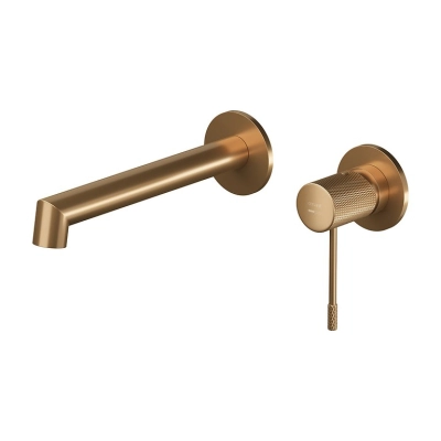 Змішувач для умивальника ZEN з коробкою прихованого монтажу, брашована мідь S951-803