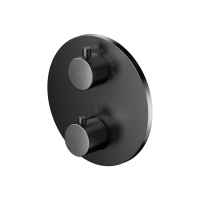 Смеситель для ванны и душа с термостатом ZEN с коробкой скрытого монтажа, оружейная сталь